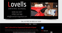 Desktop Screenshot of lovellsdrivingschool.com